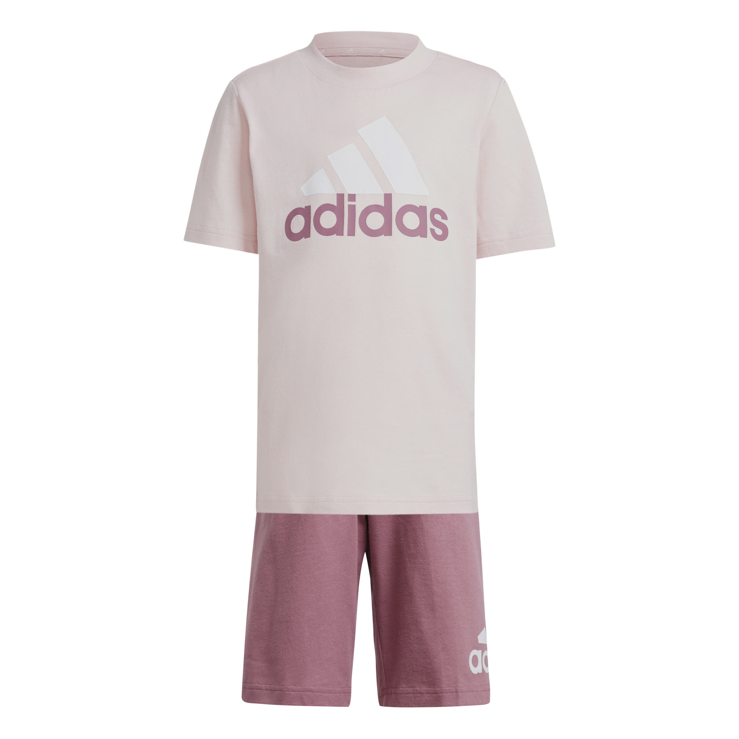 adidas Essentials Logo T-Shirt und Shorts Set Kinder rosarot