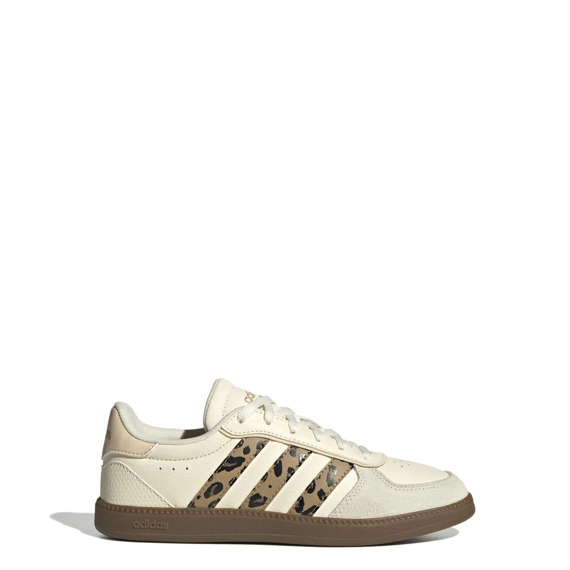 adidas BREAKNET SLEEK J Mädchen Kinder Sneaker Freizeitschuhe beige/leoprint