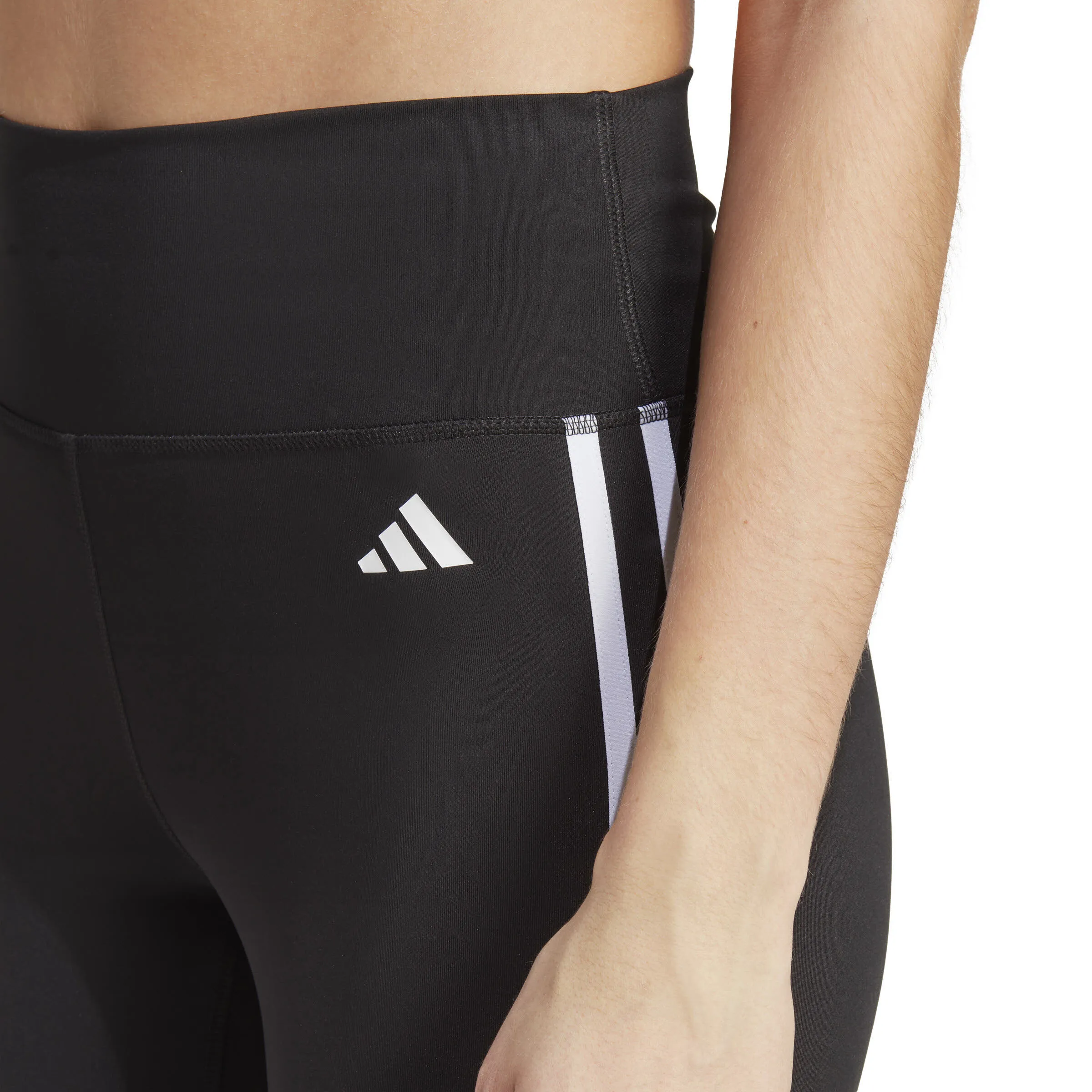 adidas Train Essentials 3-Streifen High-Waisted 3/4-Leggings Damen schwarz
