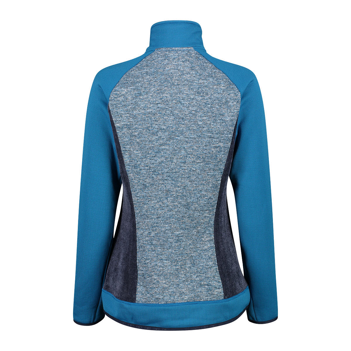CMP Damen Jacke Fleecejacke Kapuzenjacke blau grau