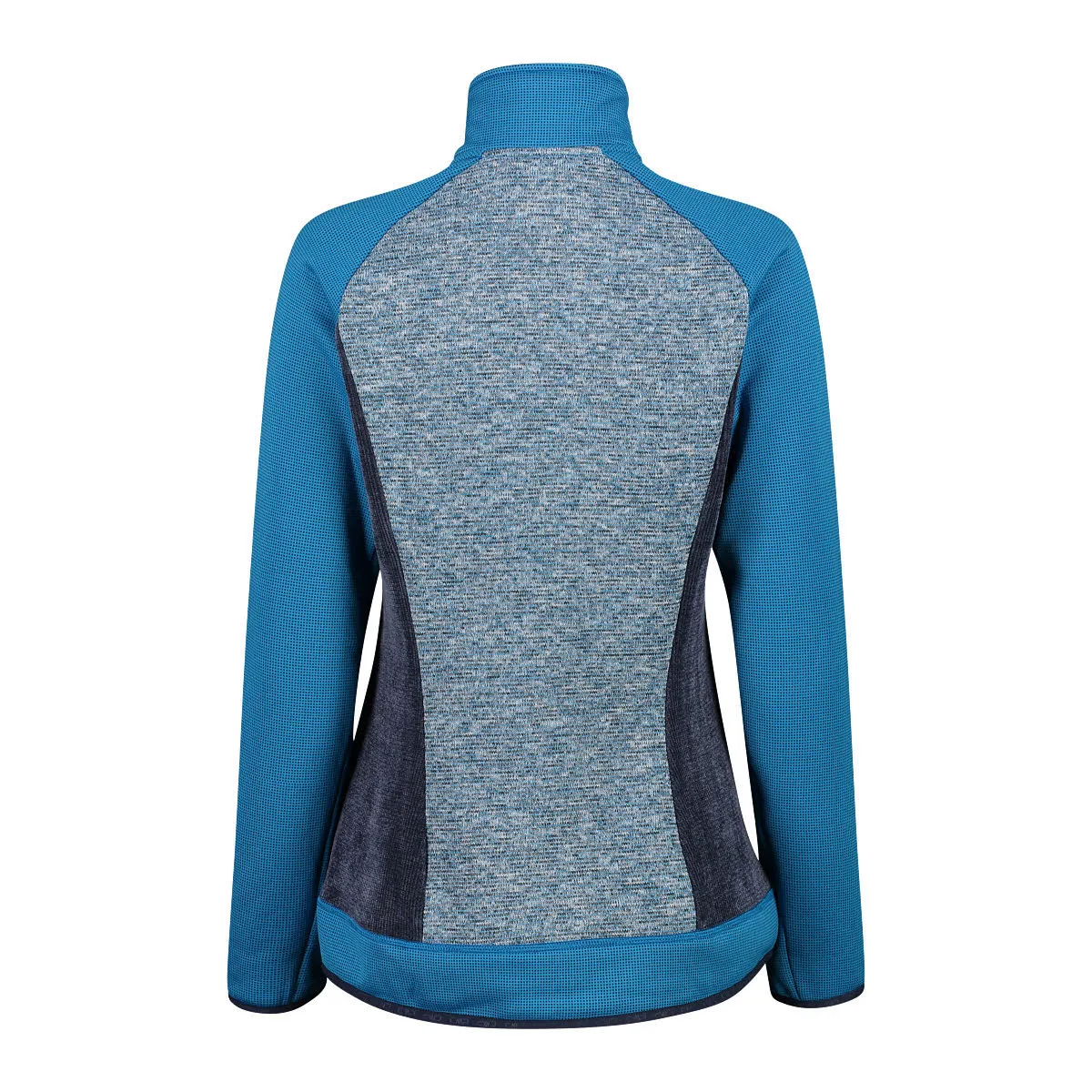 CMP Damen Jacke Fleecejacke Kapuzenjacke blau grau