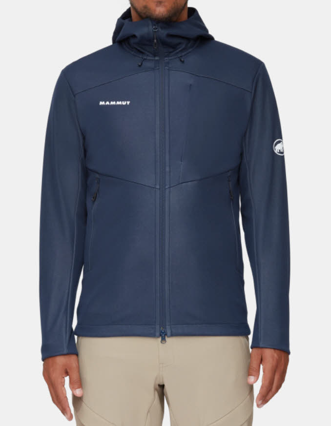Mammut HE Ultimate VII SO Hooded Jacket Herren Softshelljacke Windstopper blau NEU