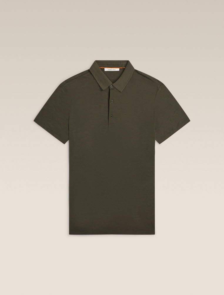 Icebreaker Merino 150 Tech Lite SS Herren Poloshirt dunkelgrün