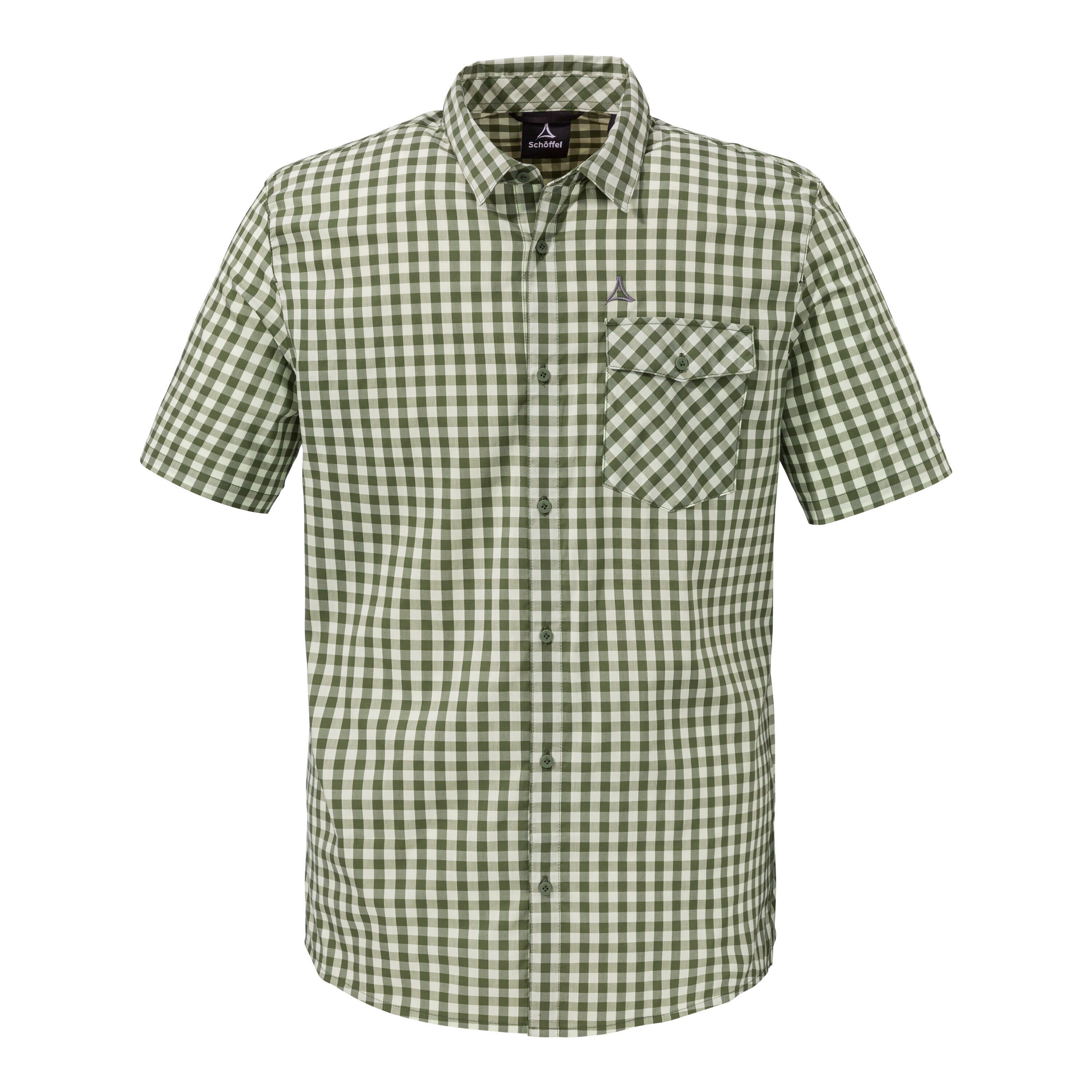Schöffel Shirt Trattberg SH M Herren Hemd kurzarm Wanderhemd balsam green