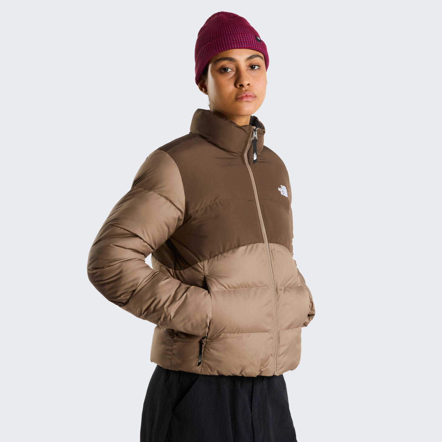 The North Face Saikuru Damen Daunenjacke Isolationsjacke braun