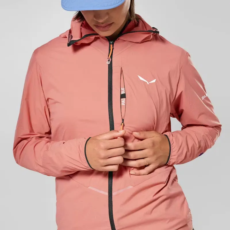 Salewa Pedroc Wind Light Jacke Mit Kapuze Damen pink