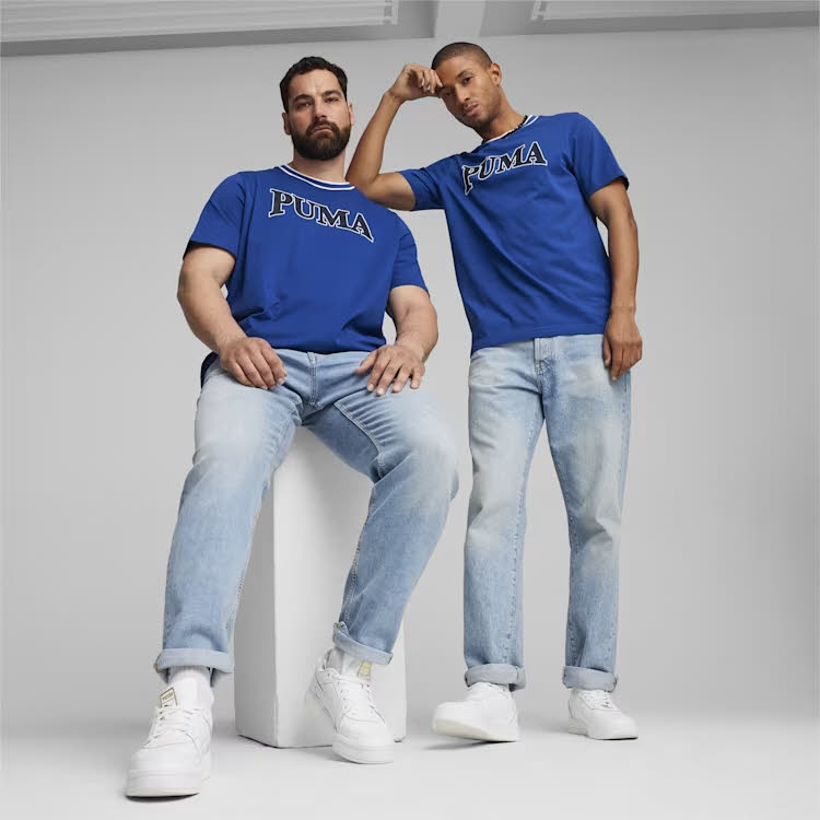 Puma Squad Graphic T-Shirt Herren Sport-T-Shirt blau