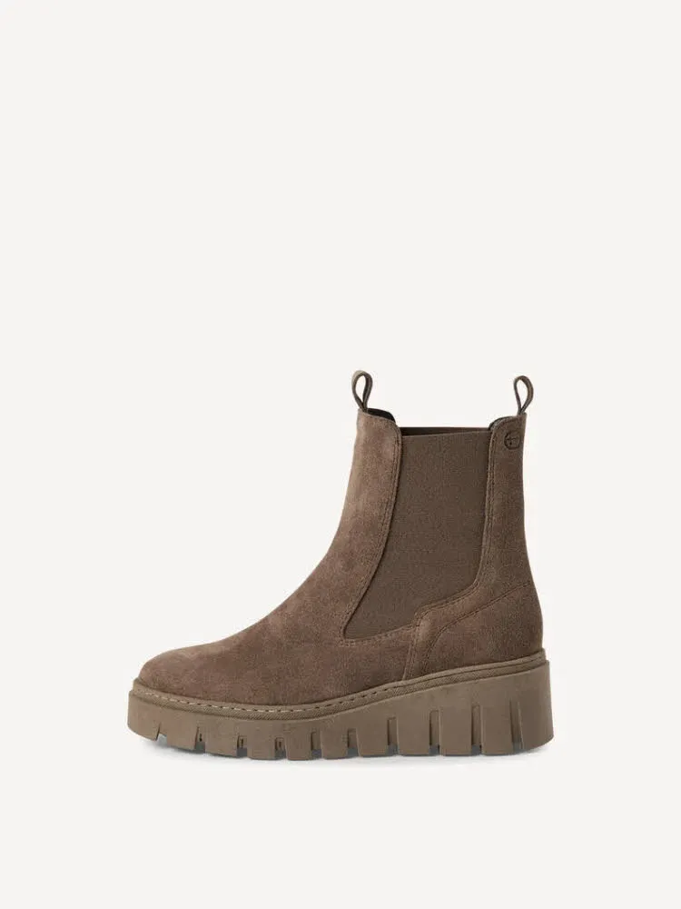 Tamaris Chelsea Boots Damen Modestiefel Stiefeletten taupe