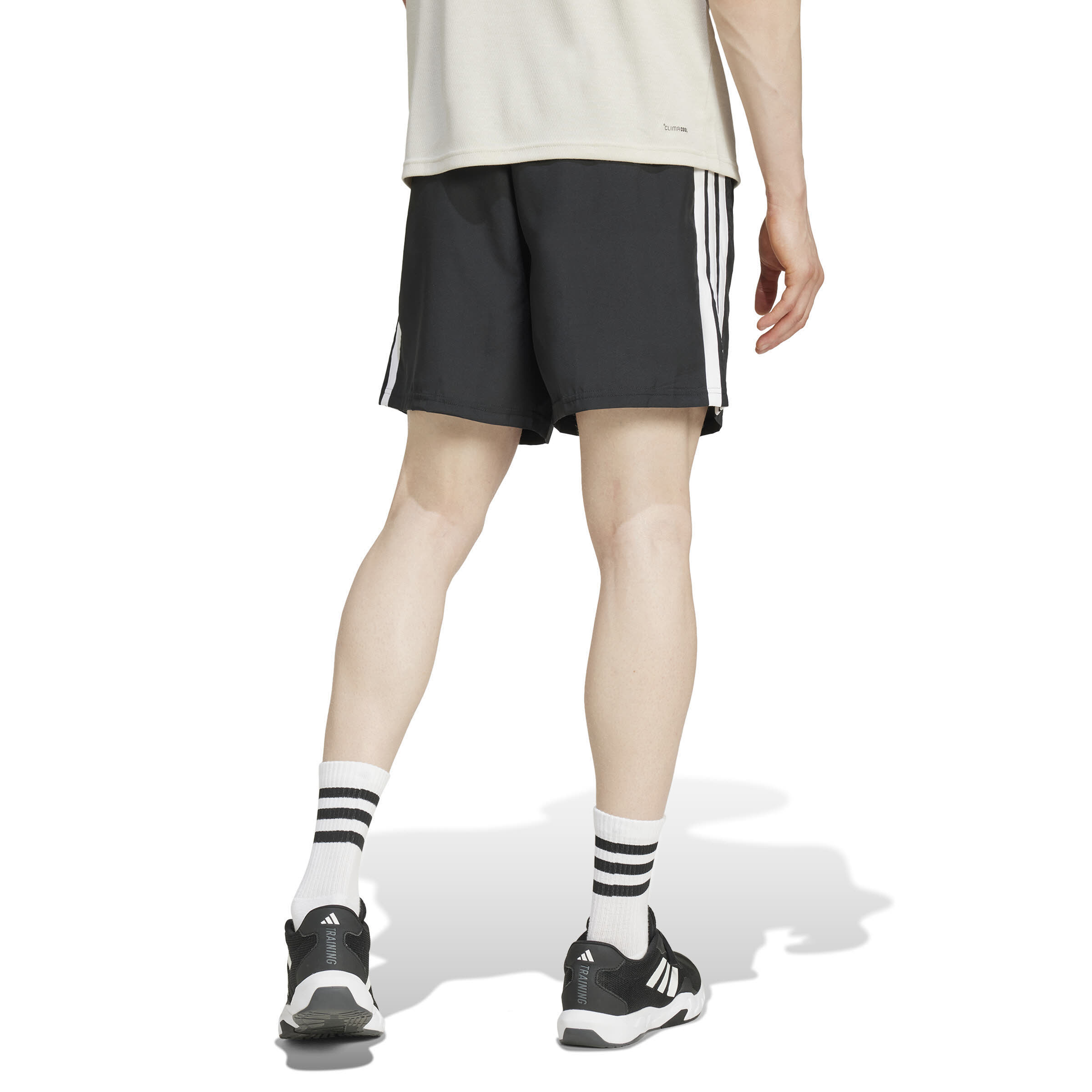 adidas Essentials Training 3-Streifen Woven Shorts Herren Sportshorts schwarz