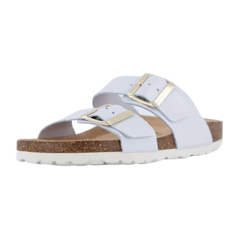 Natural Sense Tieffußbett bis 30mm Damen Hausschuhe Pantoletten beige