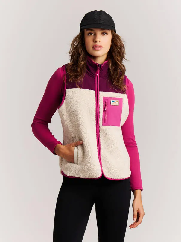 PROTEST DA PRTWeeton outdoor bodywarmer Damen Weste Fleece lila