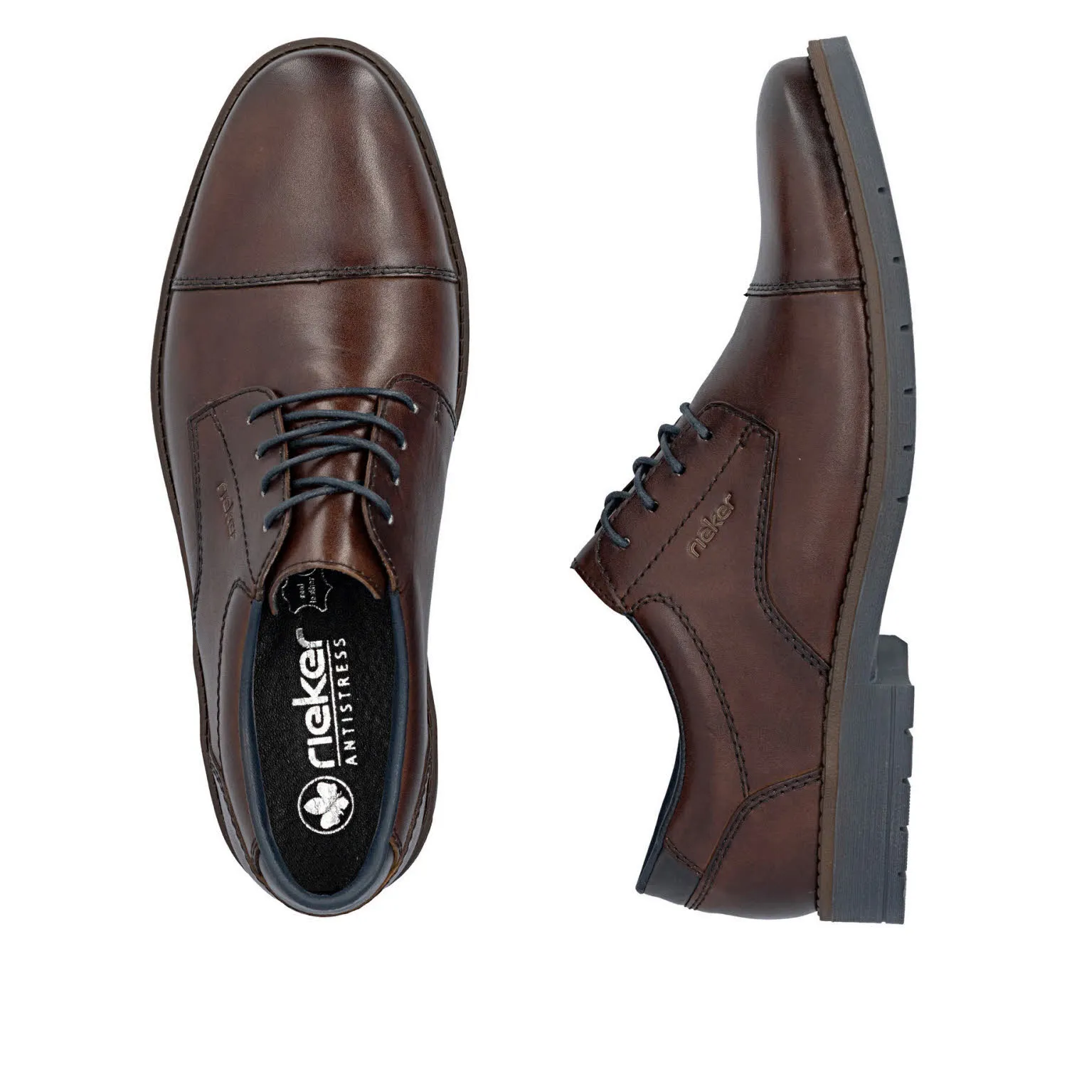 Rieker Herren Schnürschuhe Schnürer braun