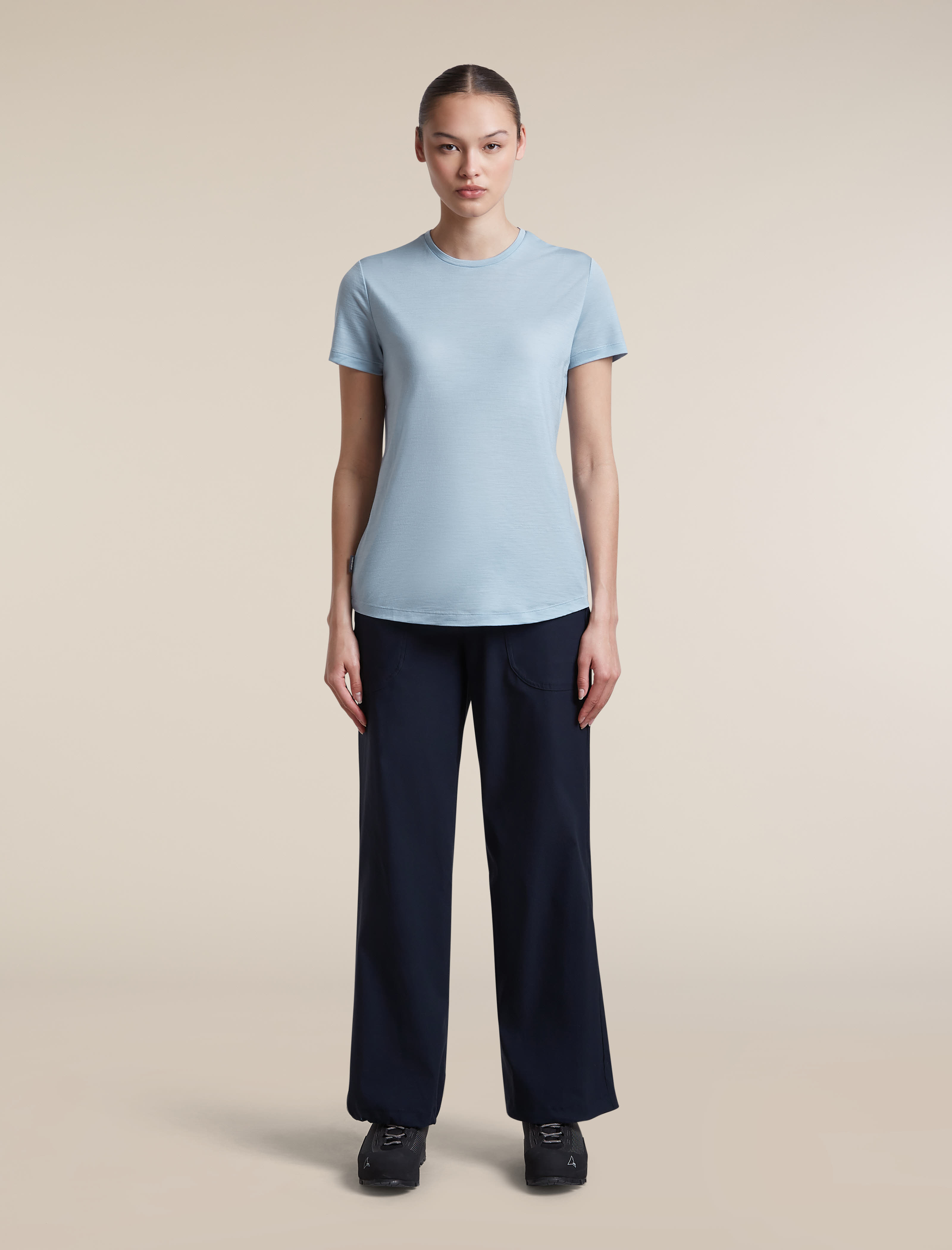Icebreaker DA Mer 125 Cool-Lite Sphere III SS Tee Damen Shirt blau