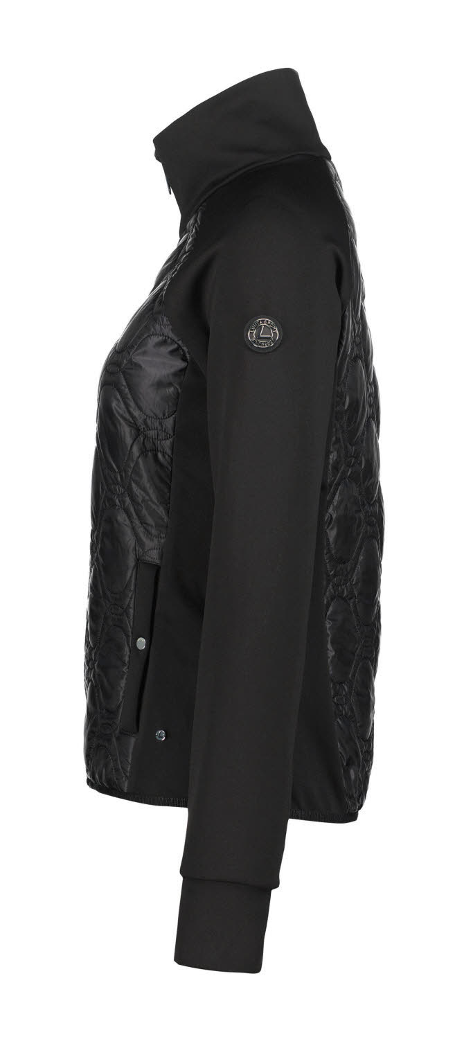 Luhta Alsila Damen Zip-Jacke Hybrid-Midlayer schwarz