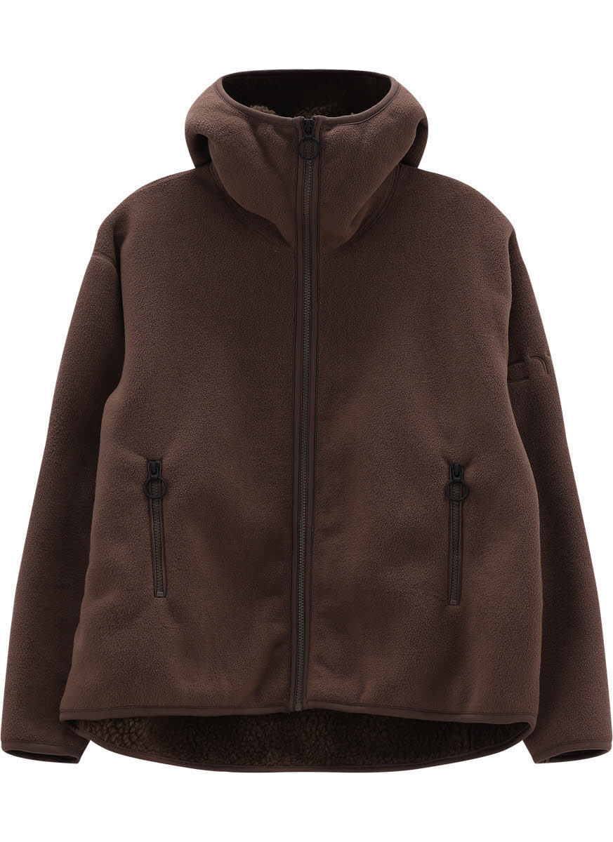 CMP JACKET FIX HOOD Fleecejacke Damen braun