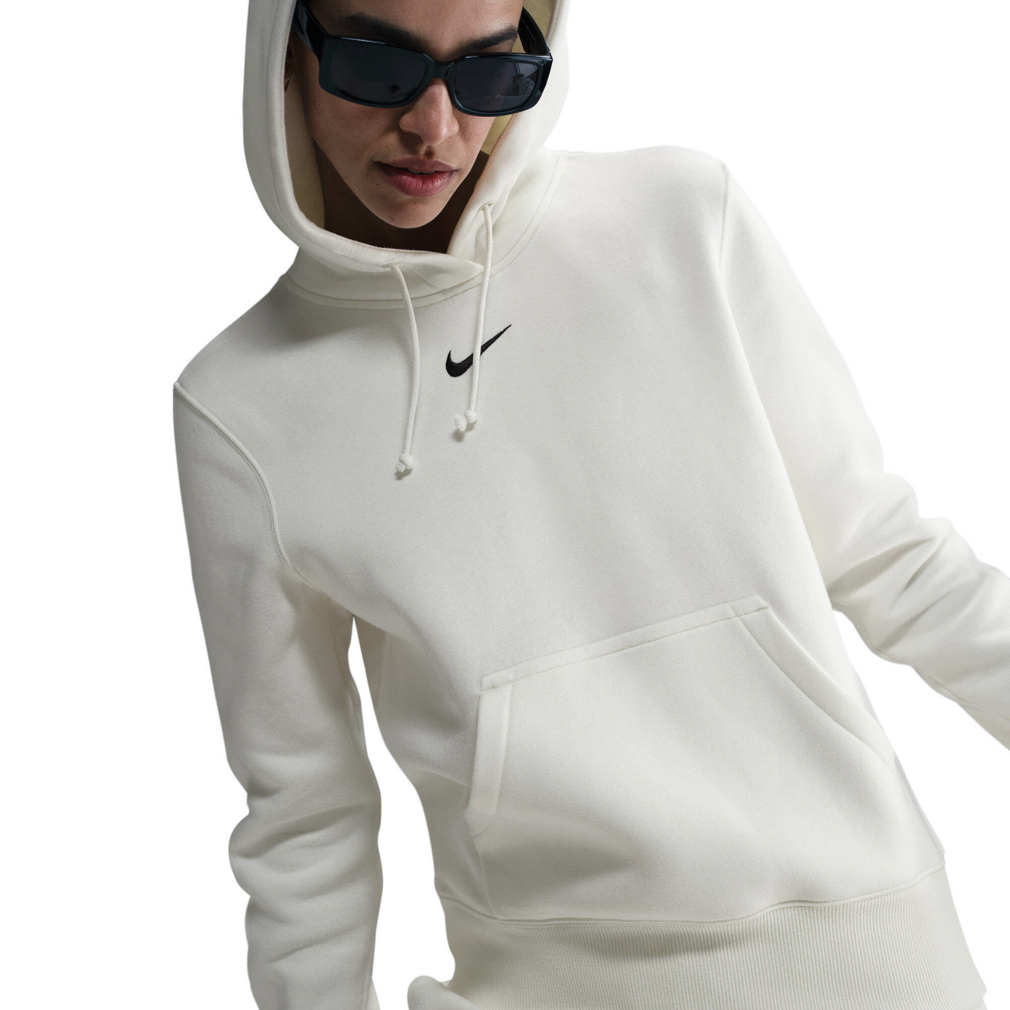 Nike Sportswear Phoenix Fleece Damen Hoodie Kapuzenpullover weiß