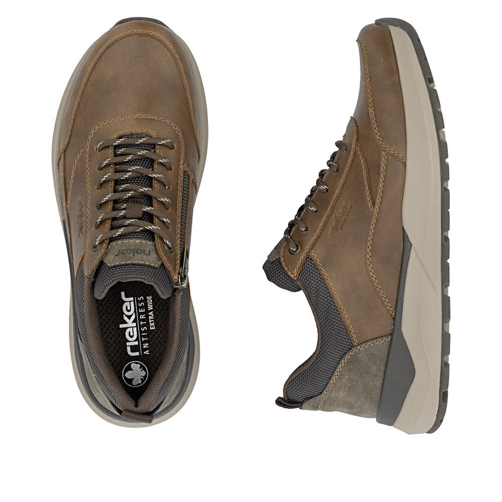 Rieker HWK Herren Halbschuhe Sneaker Low braun