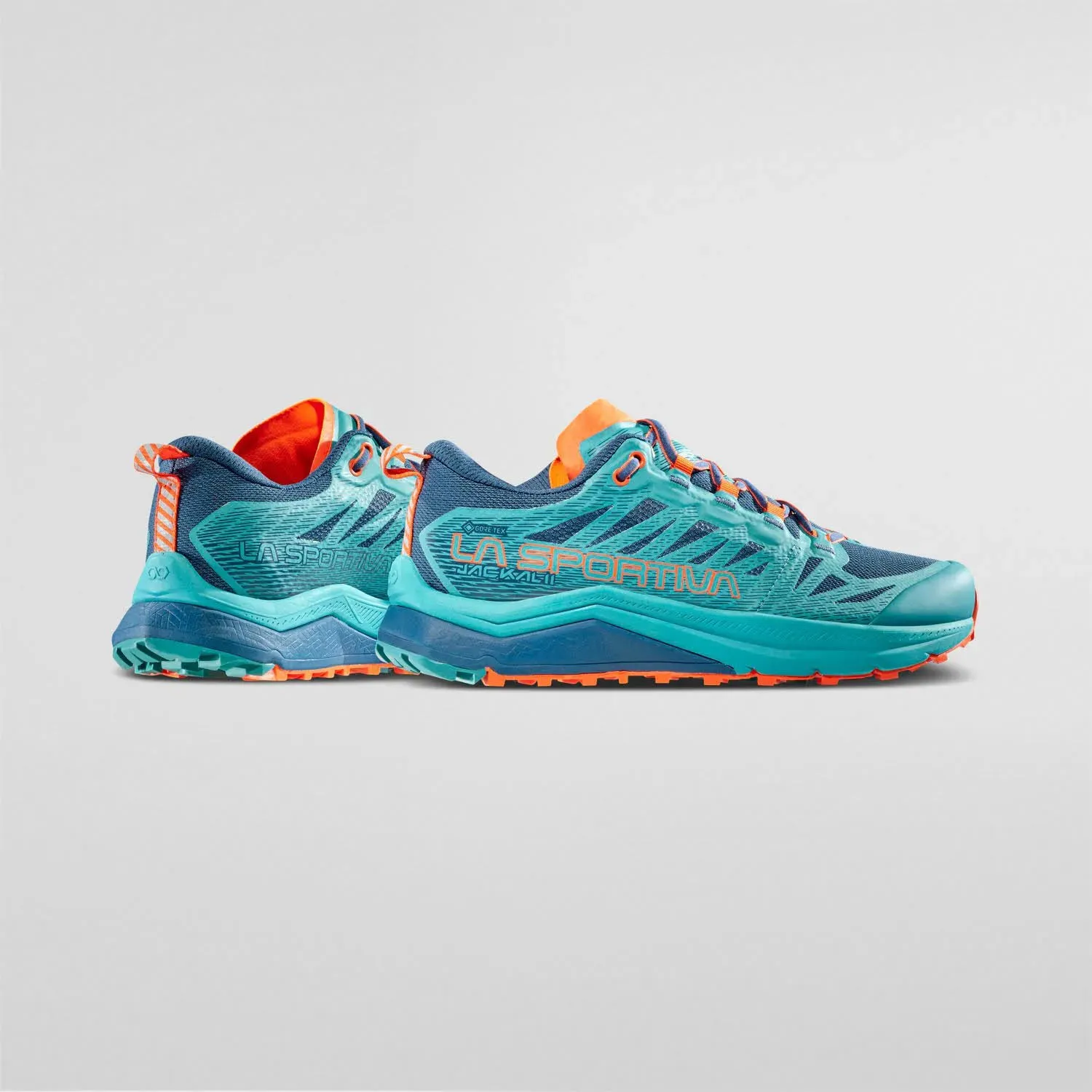 La Sportiva Jackal II Woman GTX Trekkingschuh Wanderschuh Damen hellblau orange