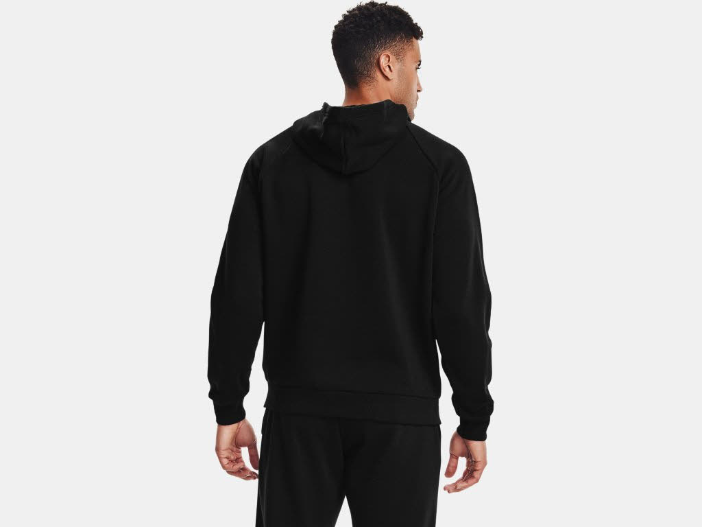 UnderArmour Rival Fleece Hoodie Training Outdoor Kapuze Herren schwarz NEU