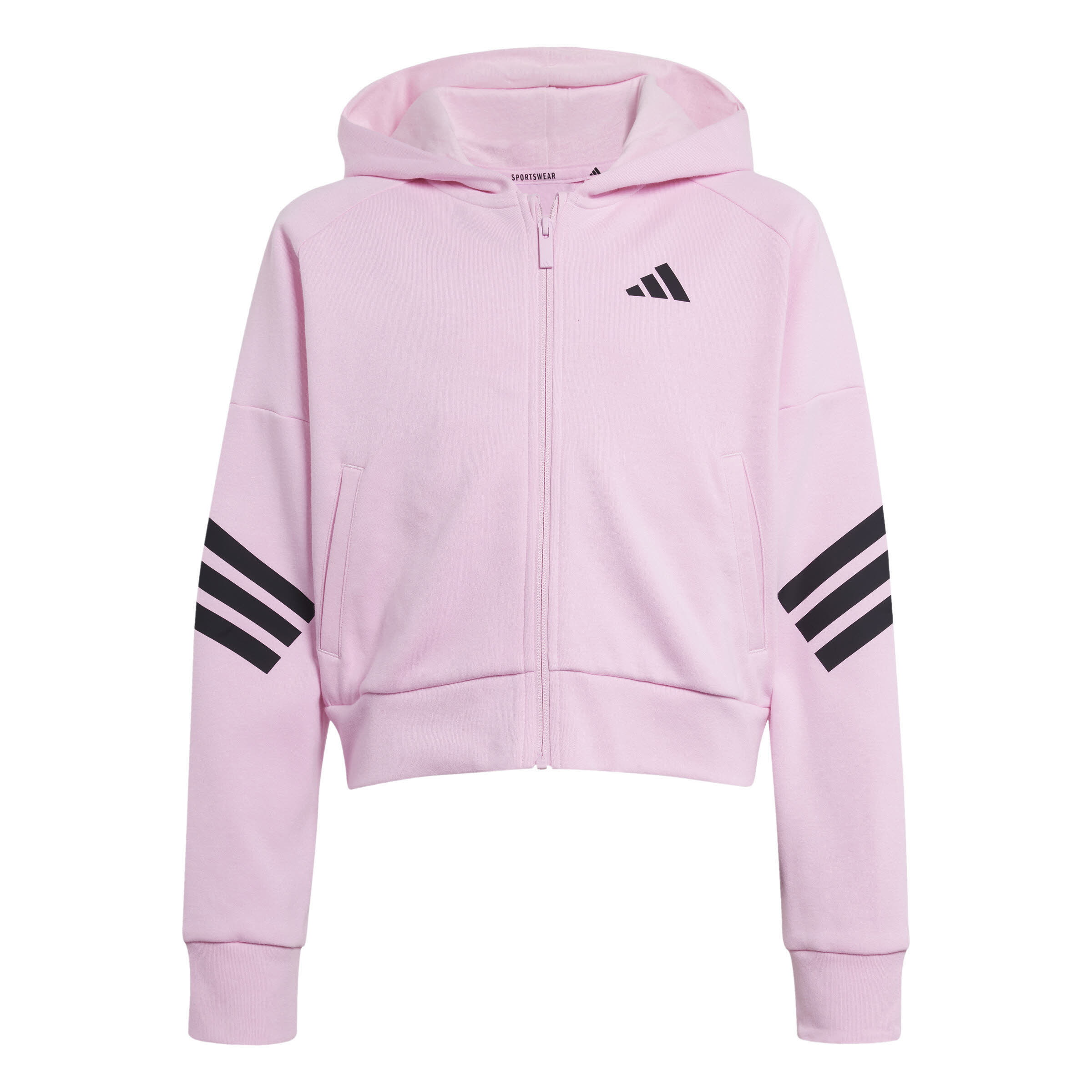 adidas Future Icons 3-Streifen Kids Kapuzenjacke Kinder rosa
