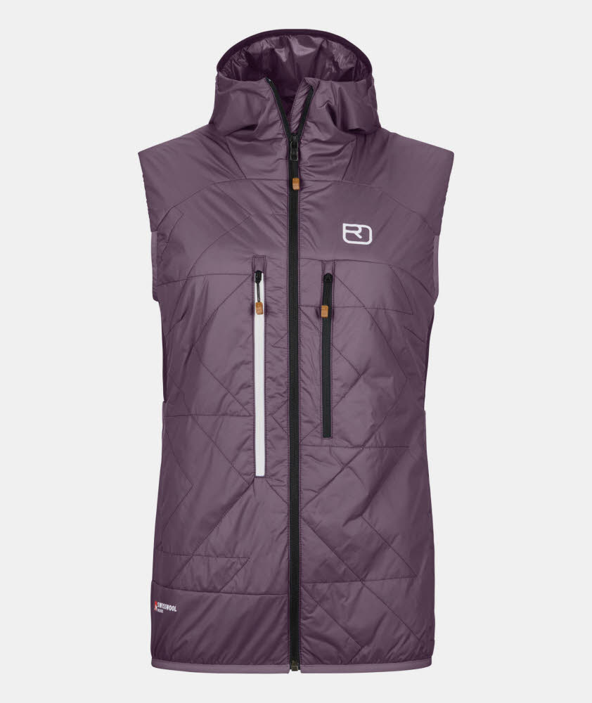 Ortovox SWISSWOOL PIZ BOÈ VEST W Damen Daunenjacke ärmellos wild berry