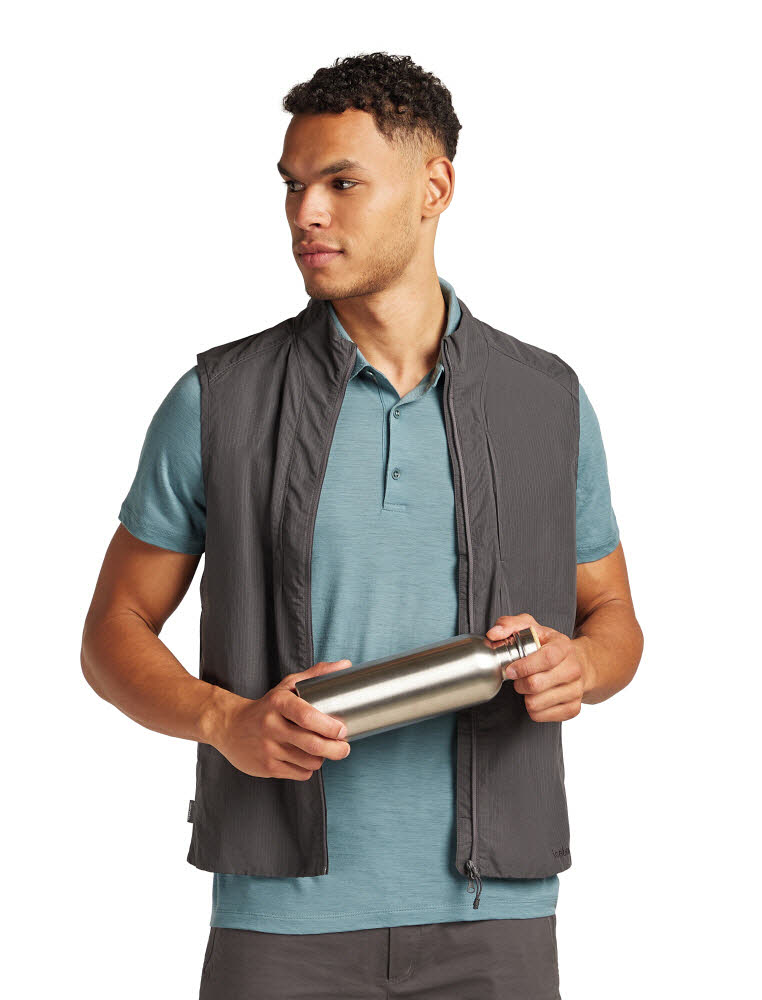 Icebreaker Merino 150 Tech Lite Polo Herren hellblau