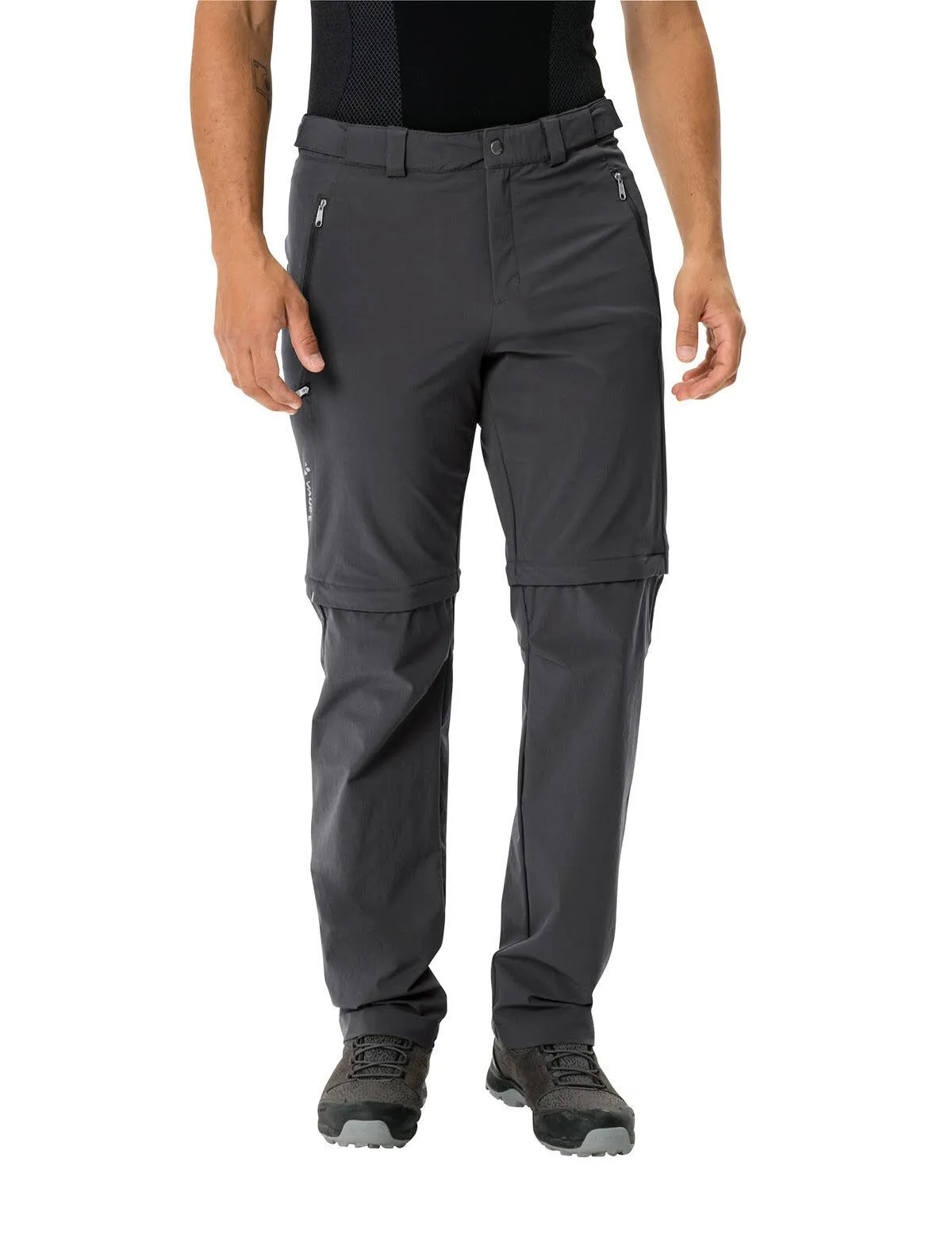 Vaude Farley Stretch Pants Wanderhose Zippoff Herren schwarz NEU