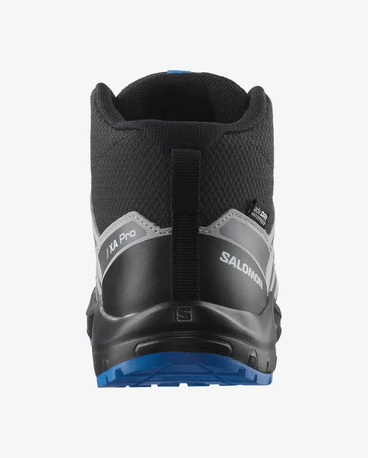 Salomon XA PRO V8 MID WATERPROOF Jungen wasserdichte Wanderschuhe schwarz