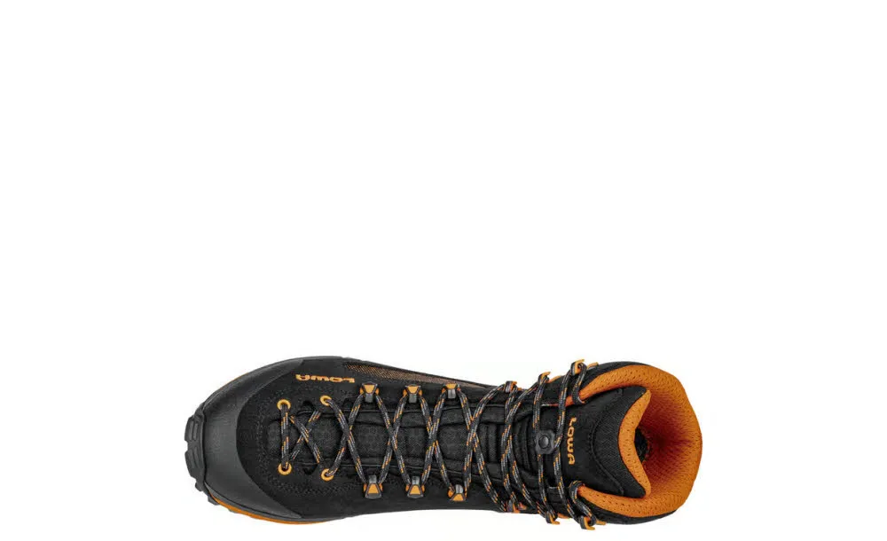 Lowa CORVARA GTX MID Herren Wanderschuhe Trekkingschuhe Mid schwarz/orange