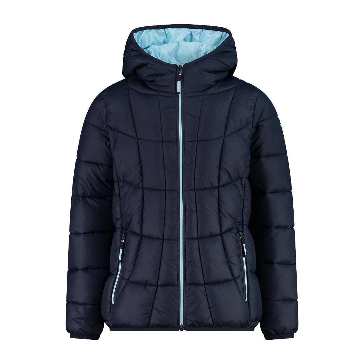 CMP Kinder Jacke Daunenjacke Kapuzenjacke Mädchen dunkelblau