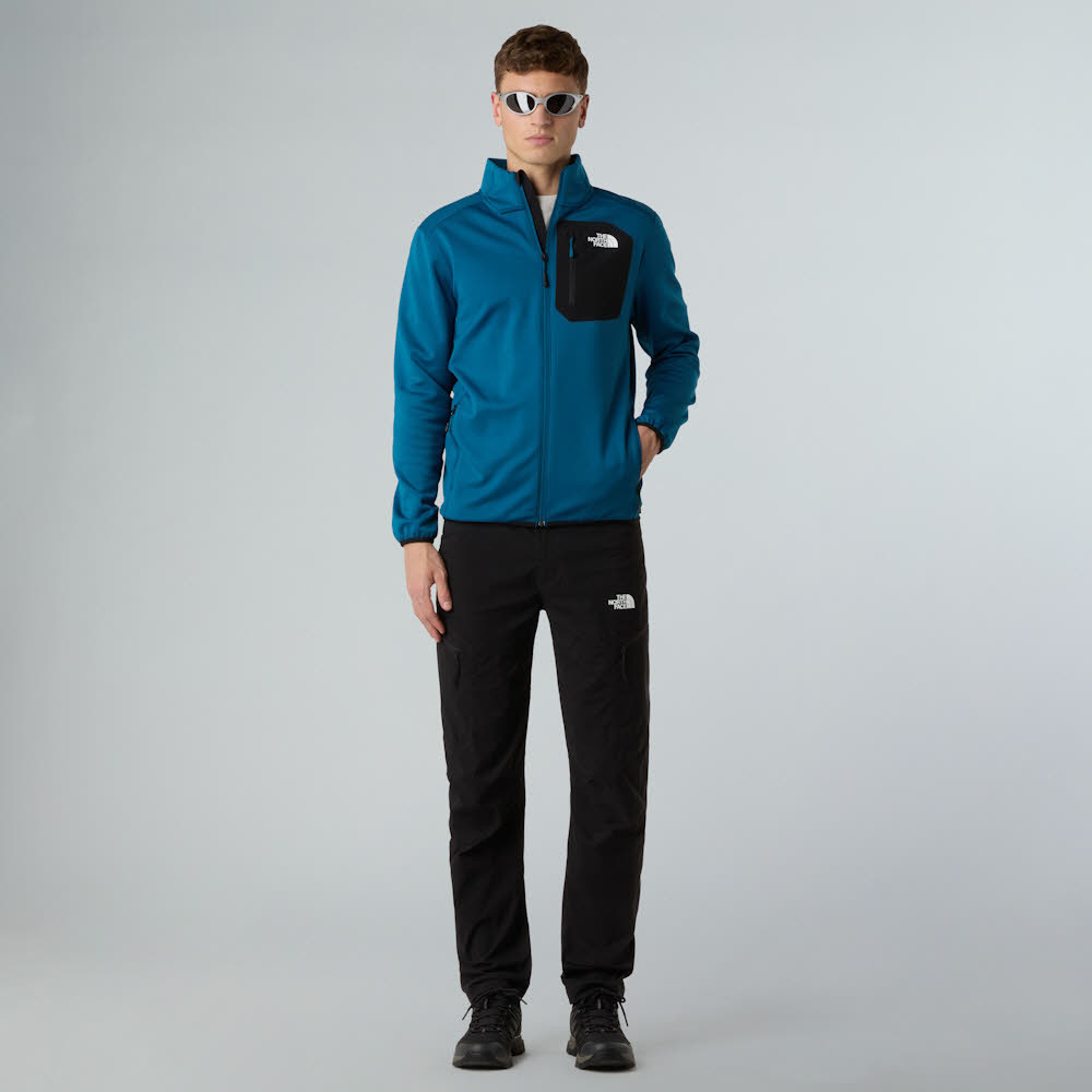 The North Face Crest Fleece Herren Fleecejacke Skirolli blau Bild 6 The North Face Crest Fleece Herren Fleecejacke Skirolli blau