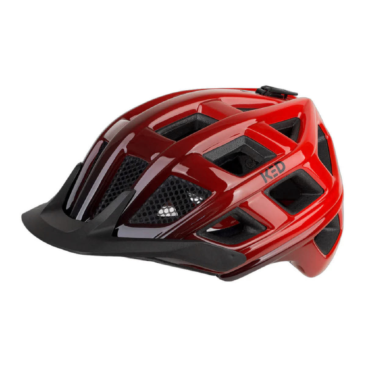 KED Crom MTB Unisex Fahrradhelm Mountainbikehelm rot/schwarz