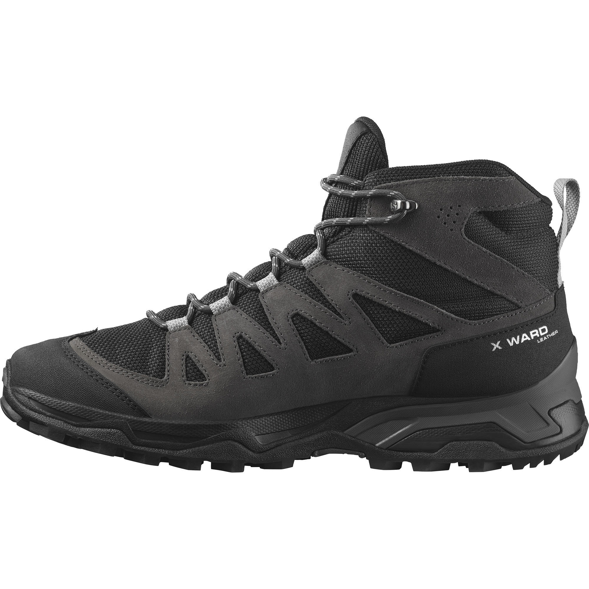 Salomon X Ward Leather Herren Trekkingschuh High Schwarz