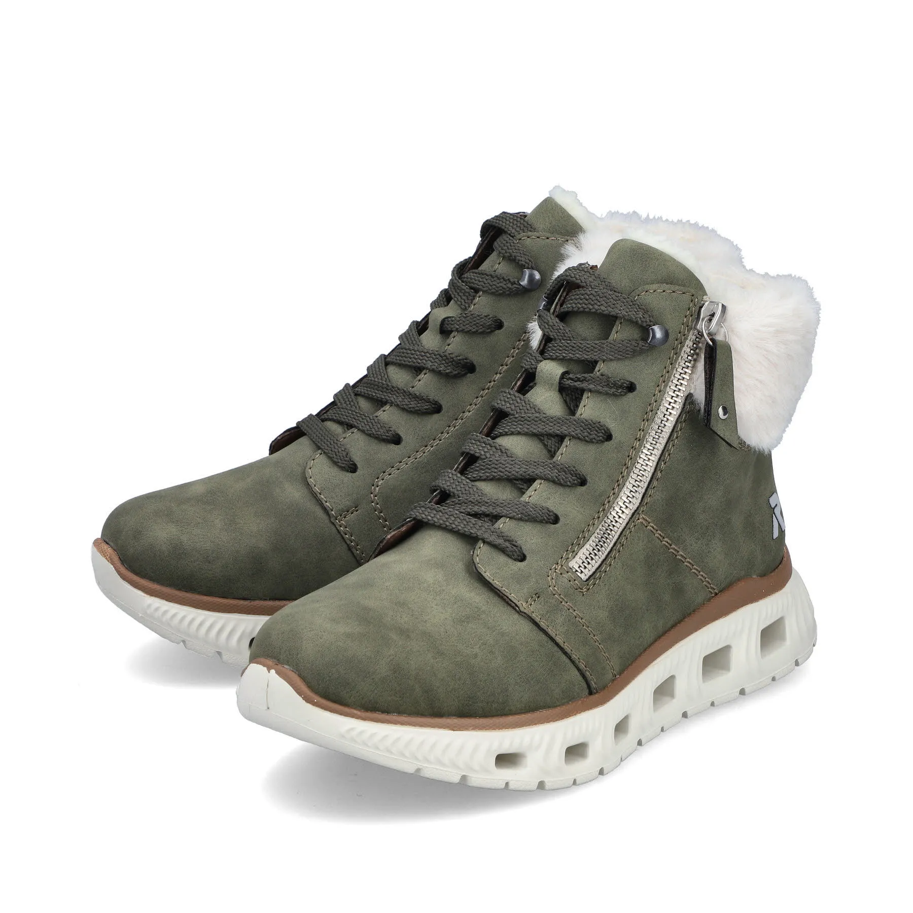 Rieker Damen Sneaker High liane/offwhite
