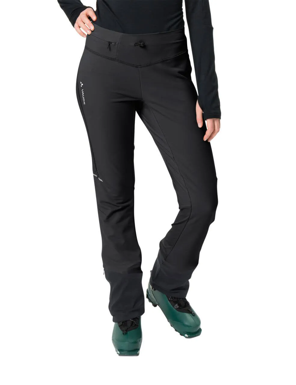 Vaude Women´s Larice Light Pants III Skitourenhose Trekkinghose Softshellhose Damen schwarz
