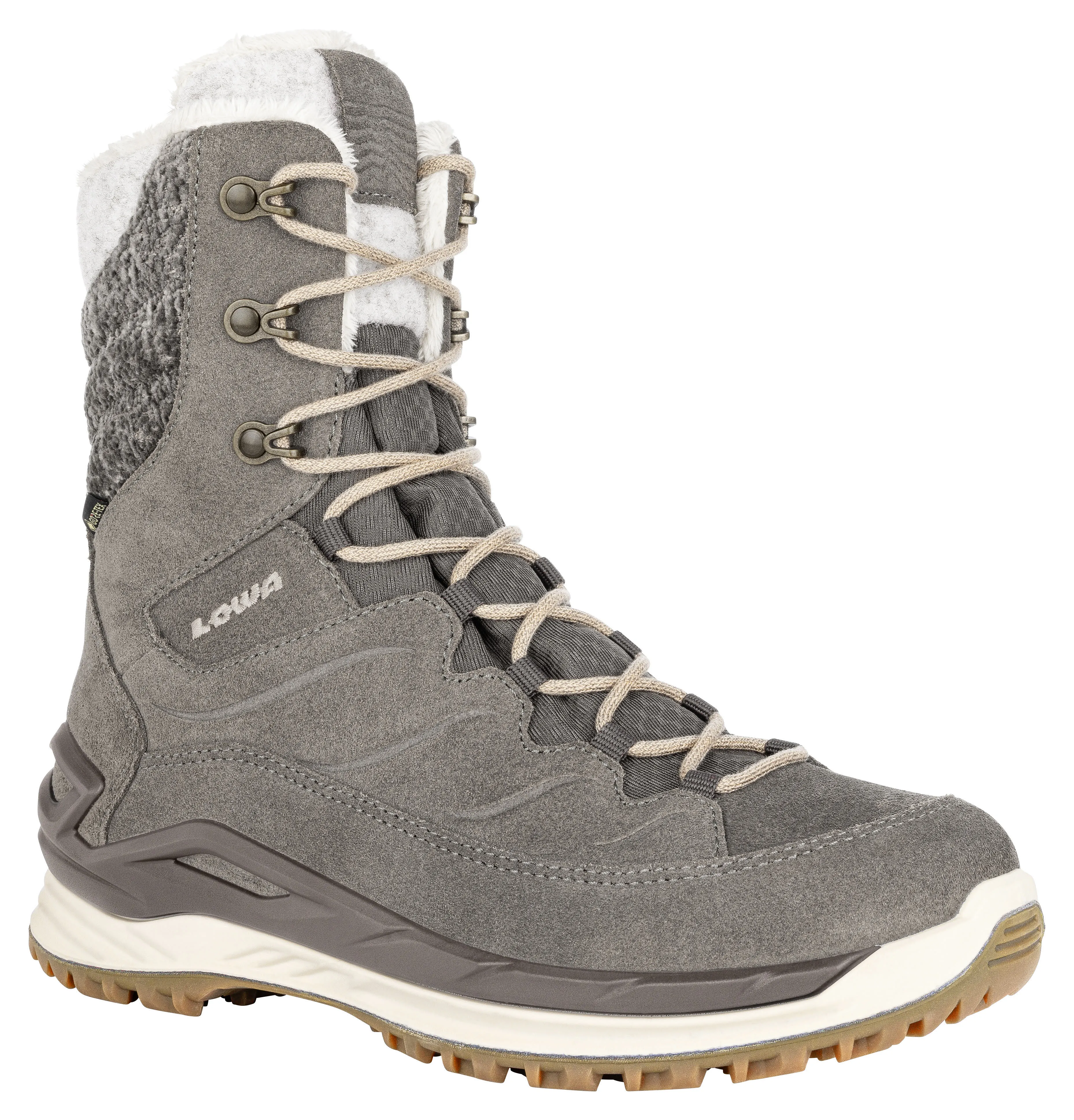 Lowa Calceta Winterstiefel gefüttert Damen grau