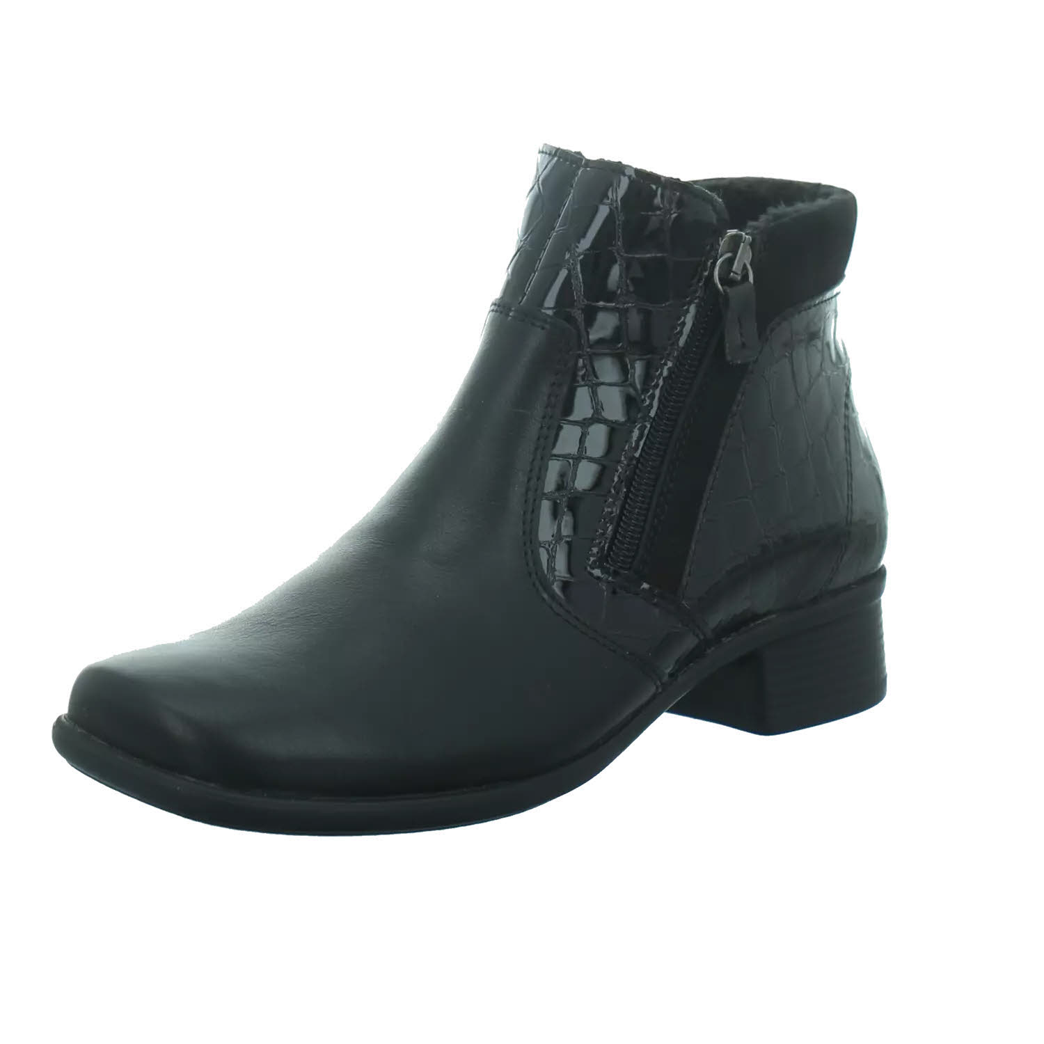 Longo Stiefelette Modeschuh Damen schwarz