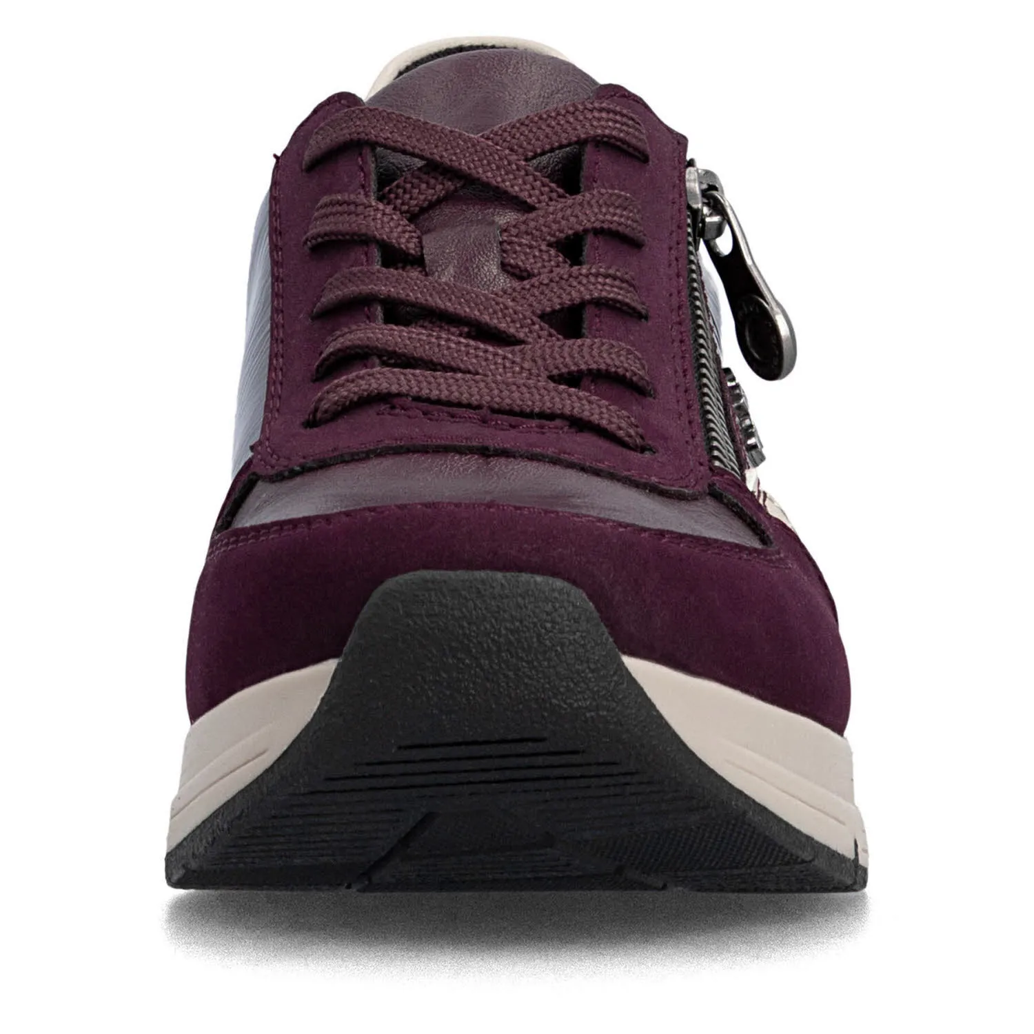 Rieker Damen Halbschuhe Sneaker brombeer