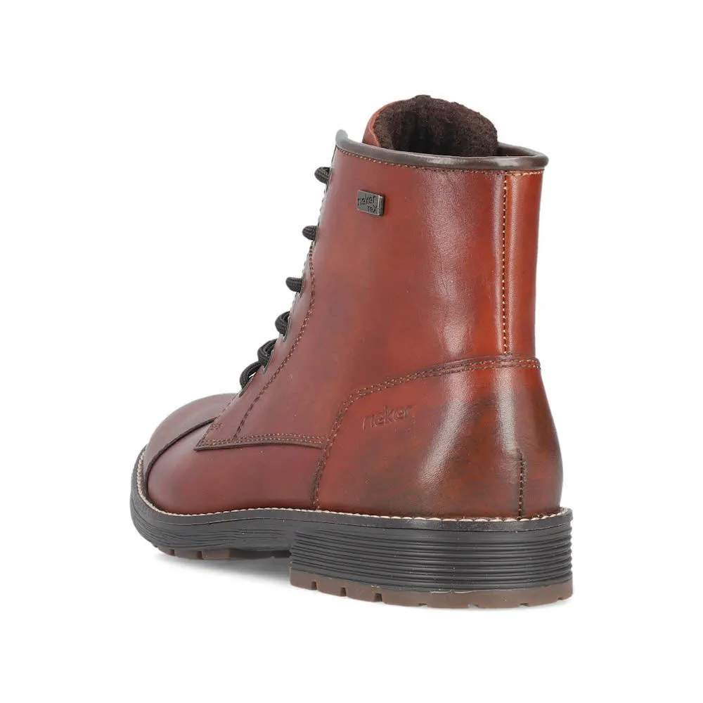 Rjeker Schnürstiefel Herren Stiefel Freizeitstiefel braun