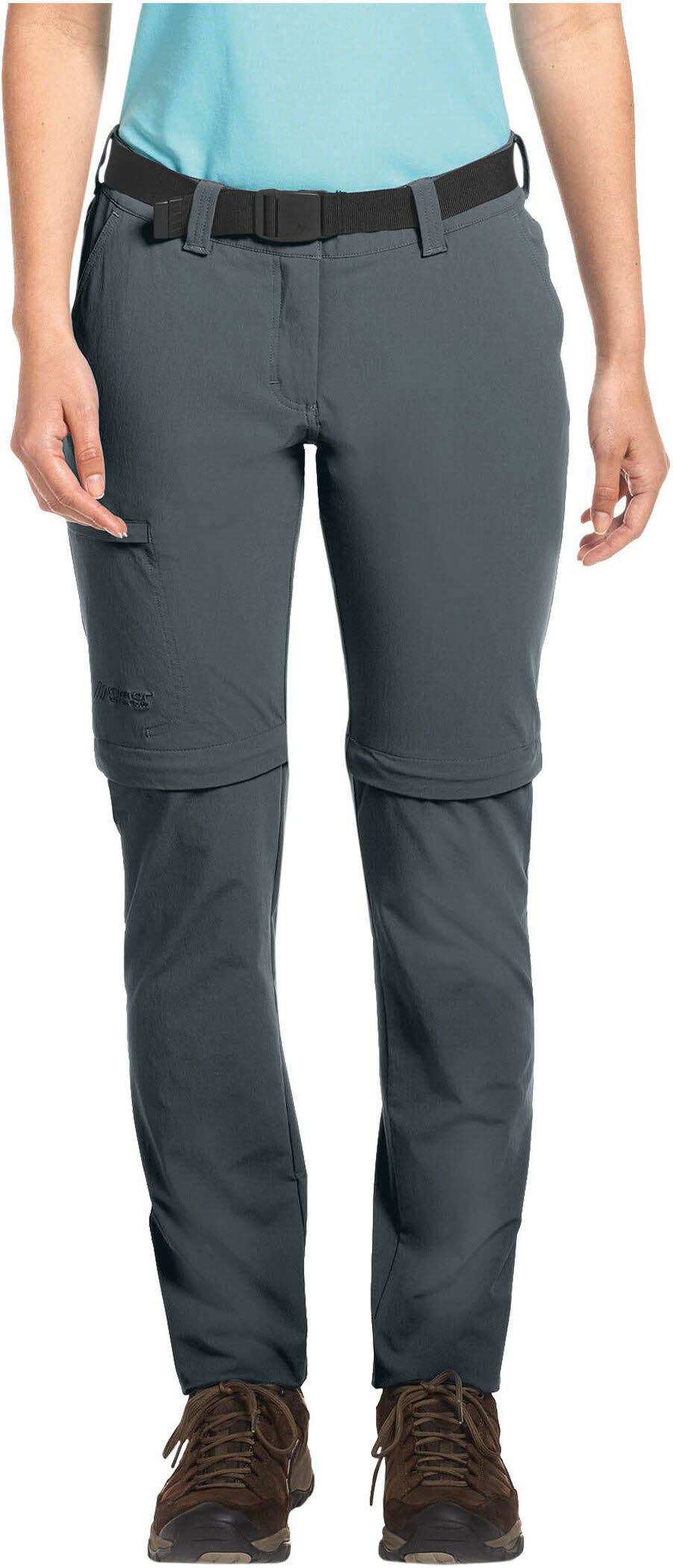 Maier Sports Inara Slim Zip Damen Wanderhose Trekkinghose grau