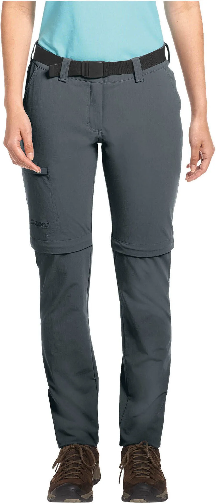Maier Sports Inara Slim Zip Damen Wanderhose Trekkinghose grau