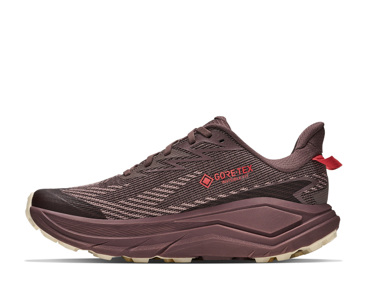 Hoka Challenger 8 GTX Damen Trailrunningschuhe Laufschuhe dunkelrot