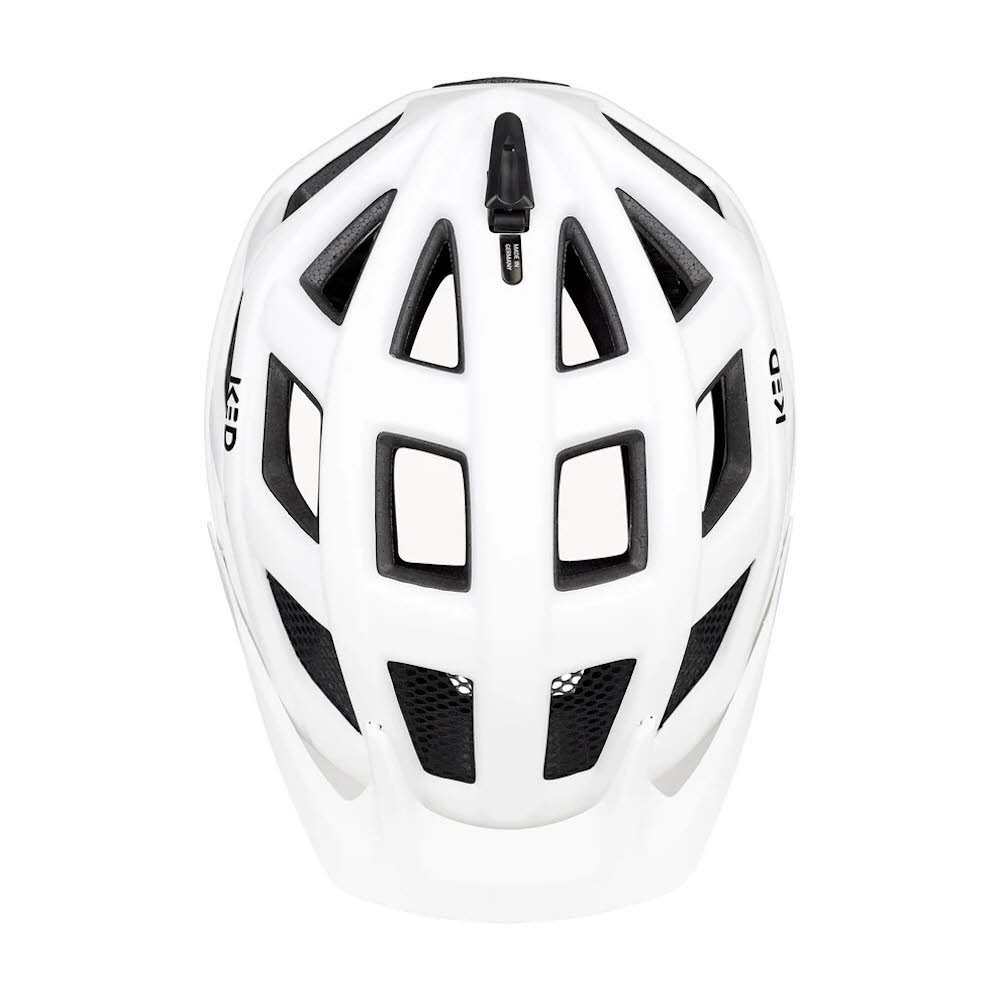 KED CROM Unisex Fahrradhelm white matt
