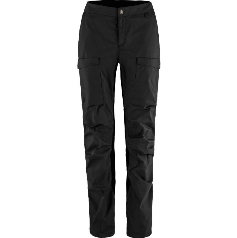 Fjällräven Abisko Hybrid Trail Trs Wanderhose Trekkinghose Damen schwarz