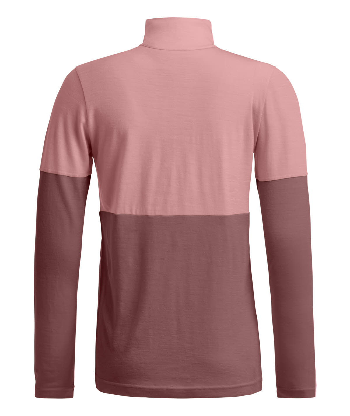 Ortovox 185 Rock”n”wool Zip Neck Damen Midlayer Skirolli rosa