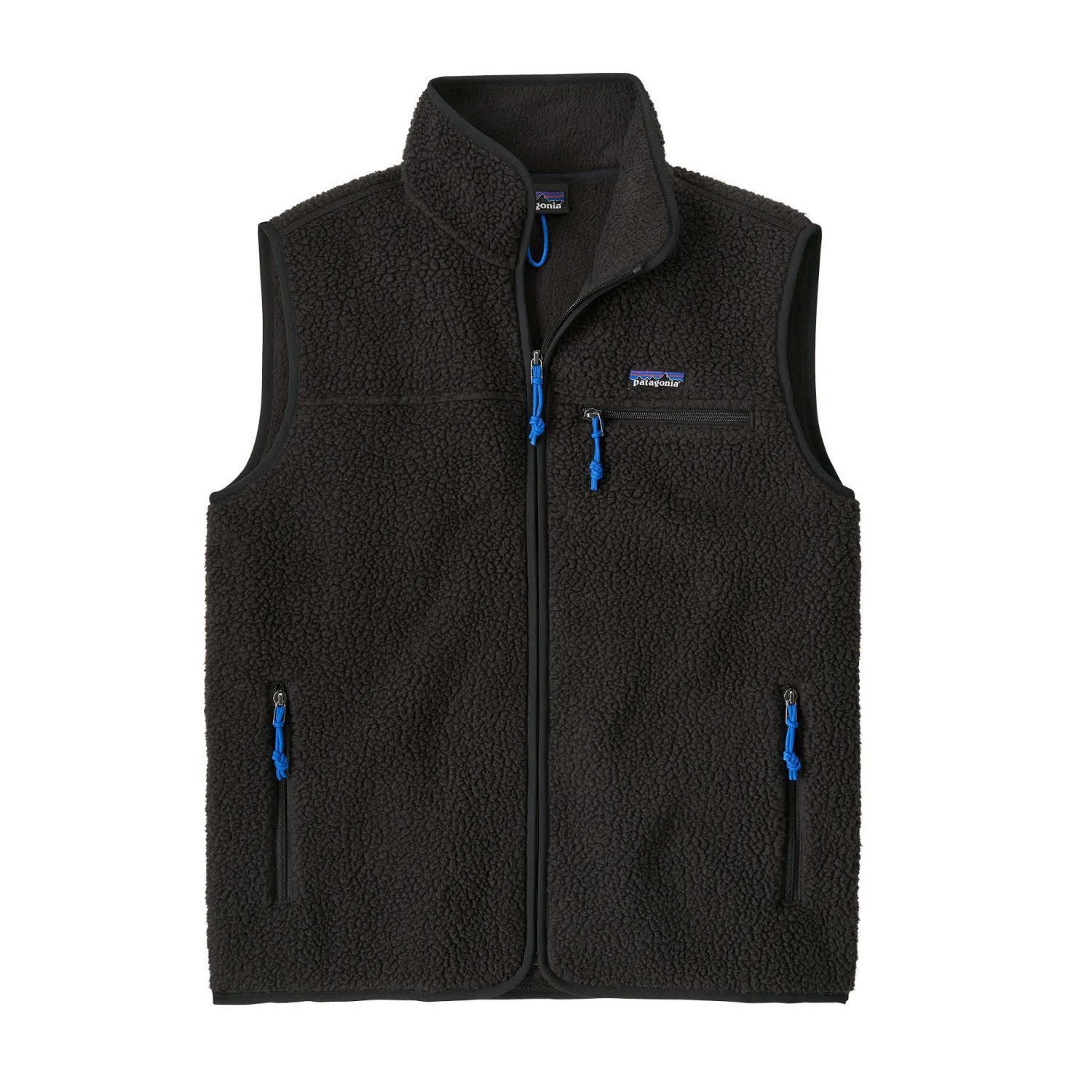 Patagonia Retro Pile Vest Herren Fleeceweste ärmellos schwarz