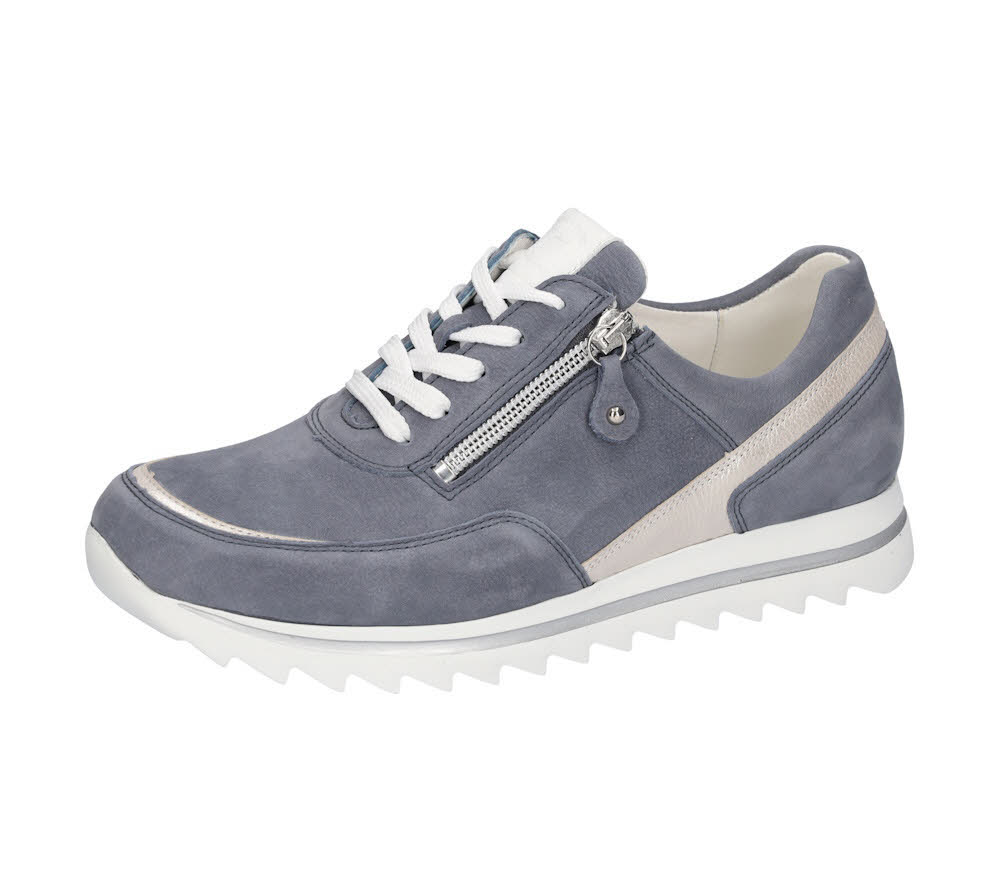 Waldläufer Haiba Damen Sneaker Halbschuh blau