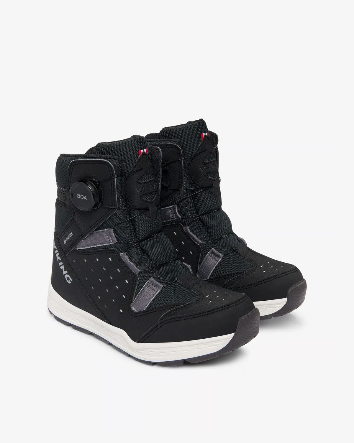 Viking Espo Reflex Warm Steiflette Boaverschluss Jungen schwarz