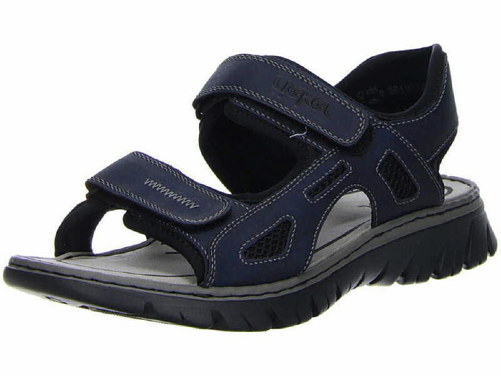 Rieker Herren Sandale Sandalette Pantolette mit Klettverschluß Freizeit modisch elegant NEU