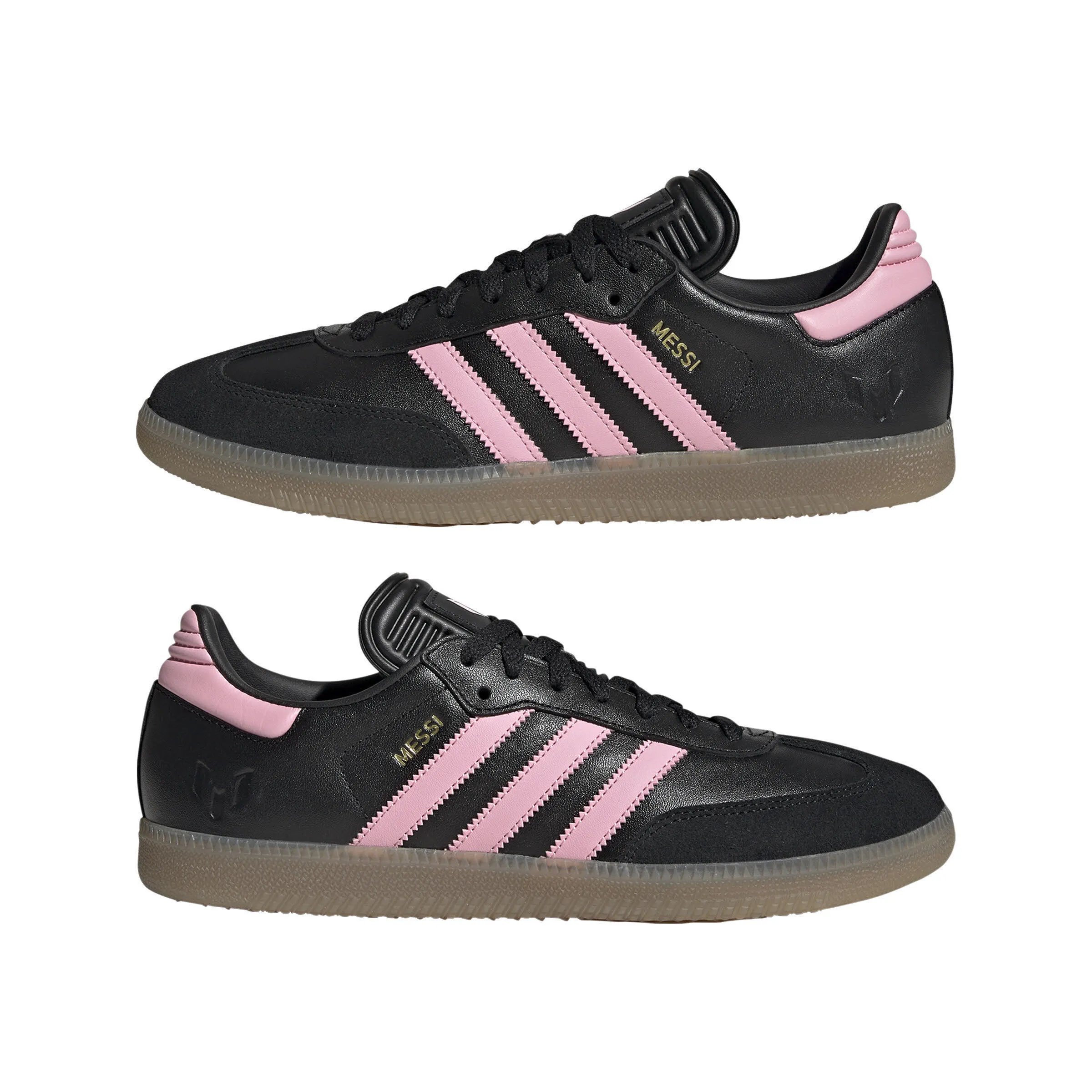 adidas SAMBA MESSI Damen Hallenschuhe Fußballschuhe schwarz/pink